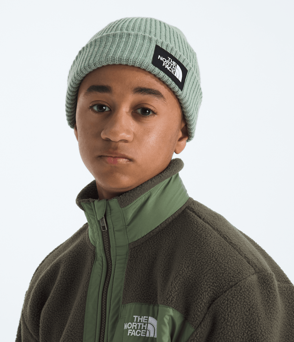 Kids’ Salty Lined Beanie Slate Moss