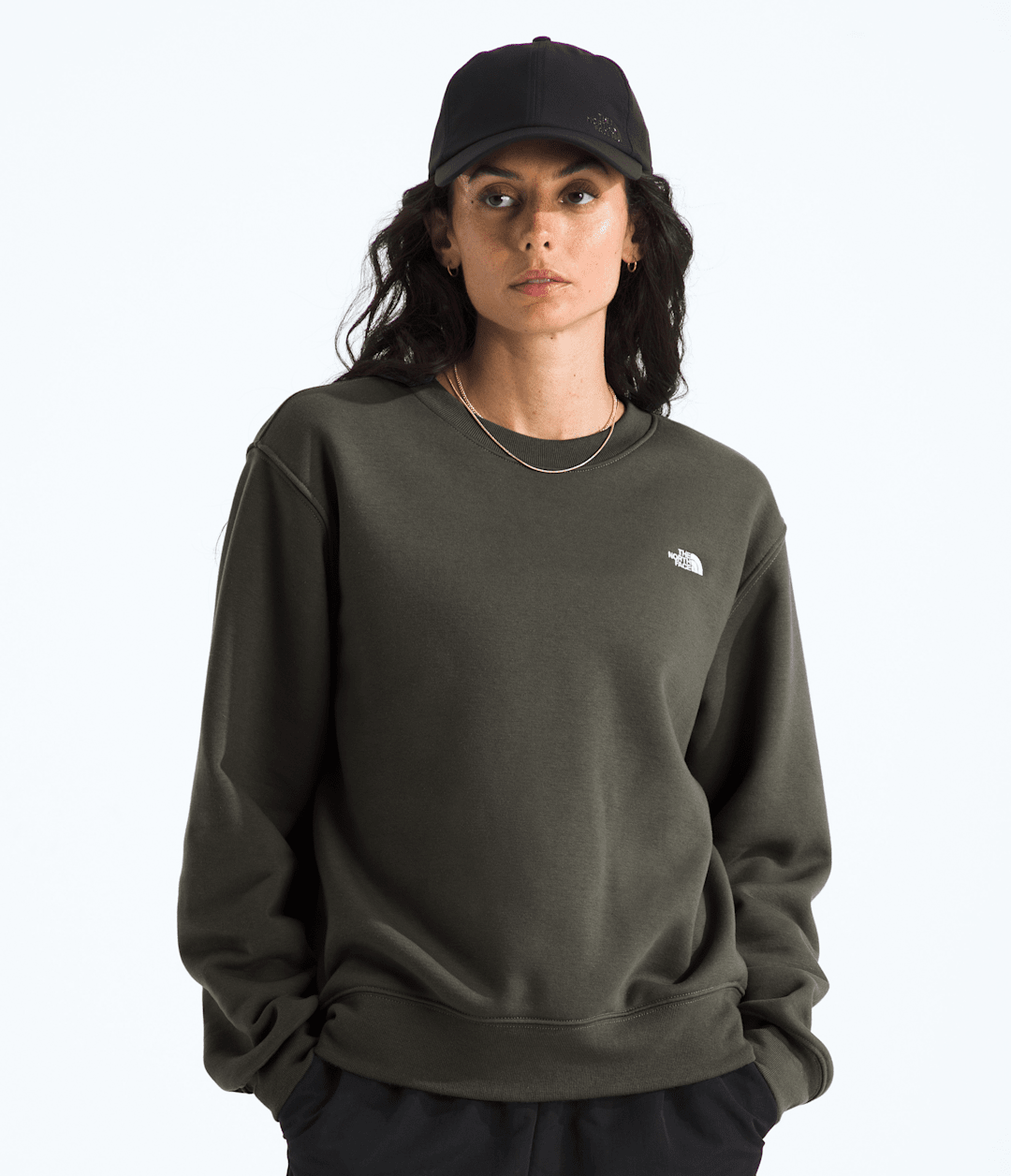 Women’s TNF™ Essential Simple Dome Relaxed Crew New Taupe Green