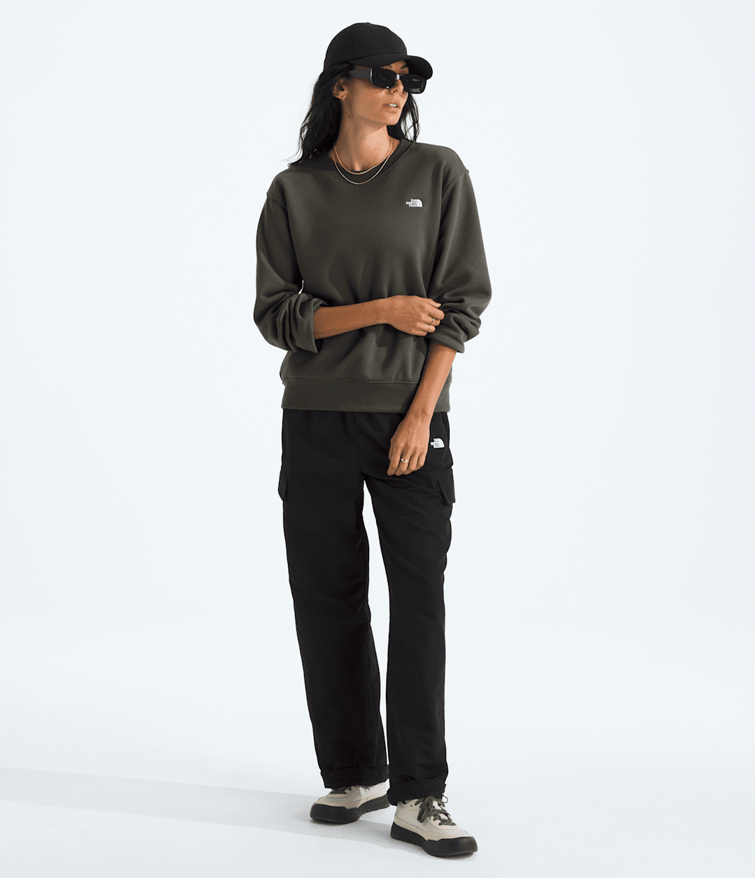 Women’s TNF™ Essential Simple Dome Relaxed Crew New Taupe Green