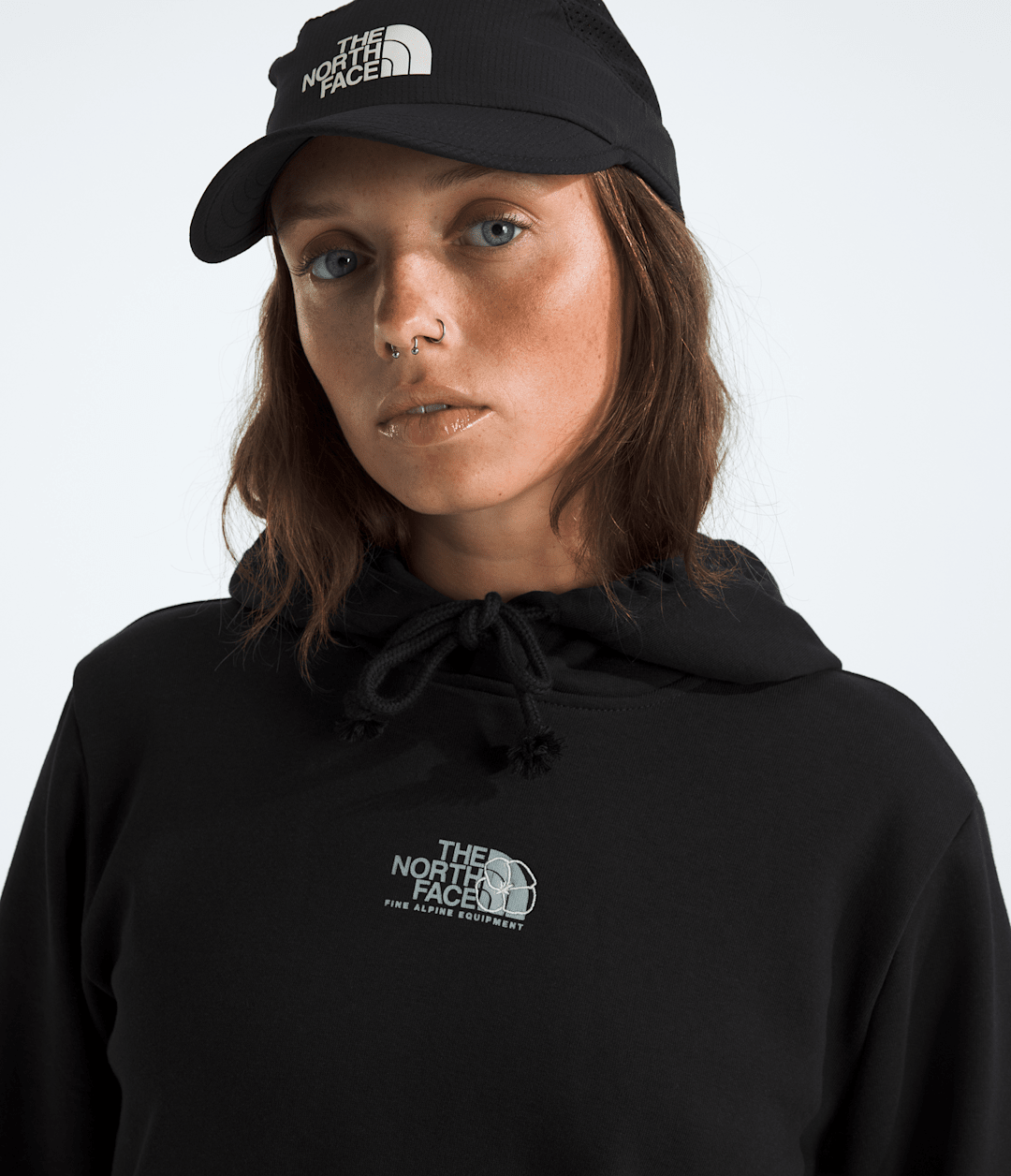 Women’s Floral Alpine Regular Hoodie TNF Black