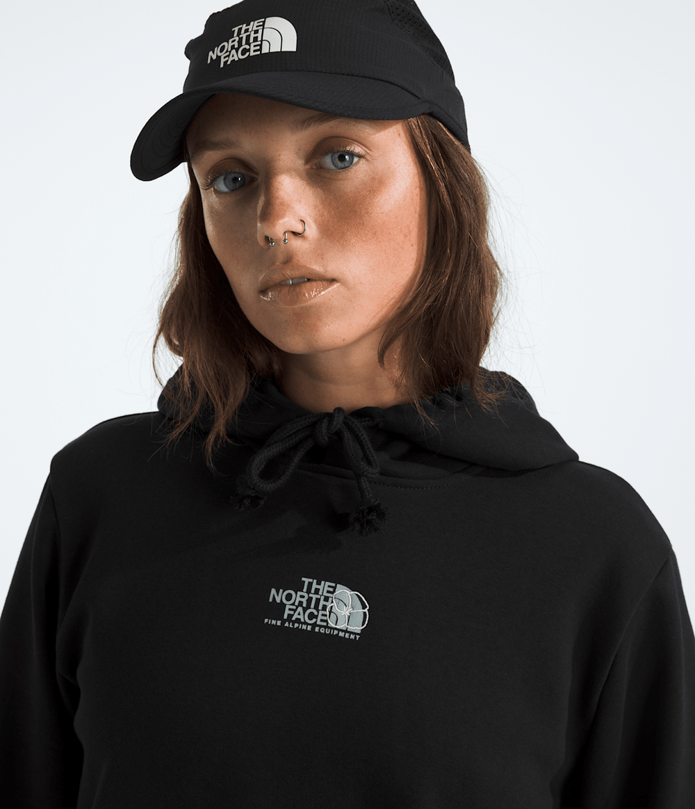 Women’s Floral Alpine Regular Hoodie TNF Black