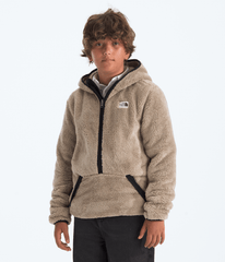 Boys’ Cabin Fleece Hoodie Mushroom Grey/TNF Black