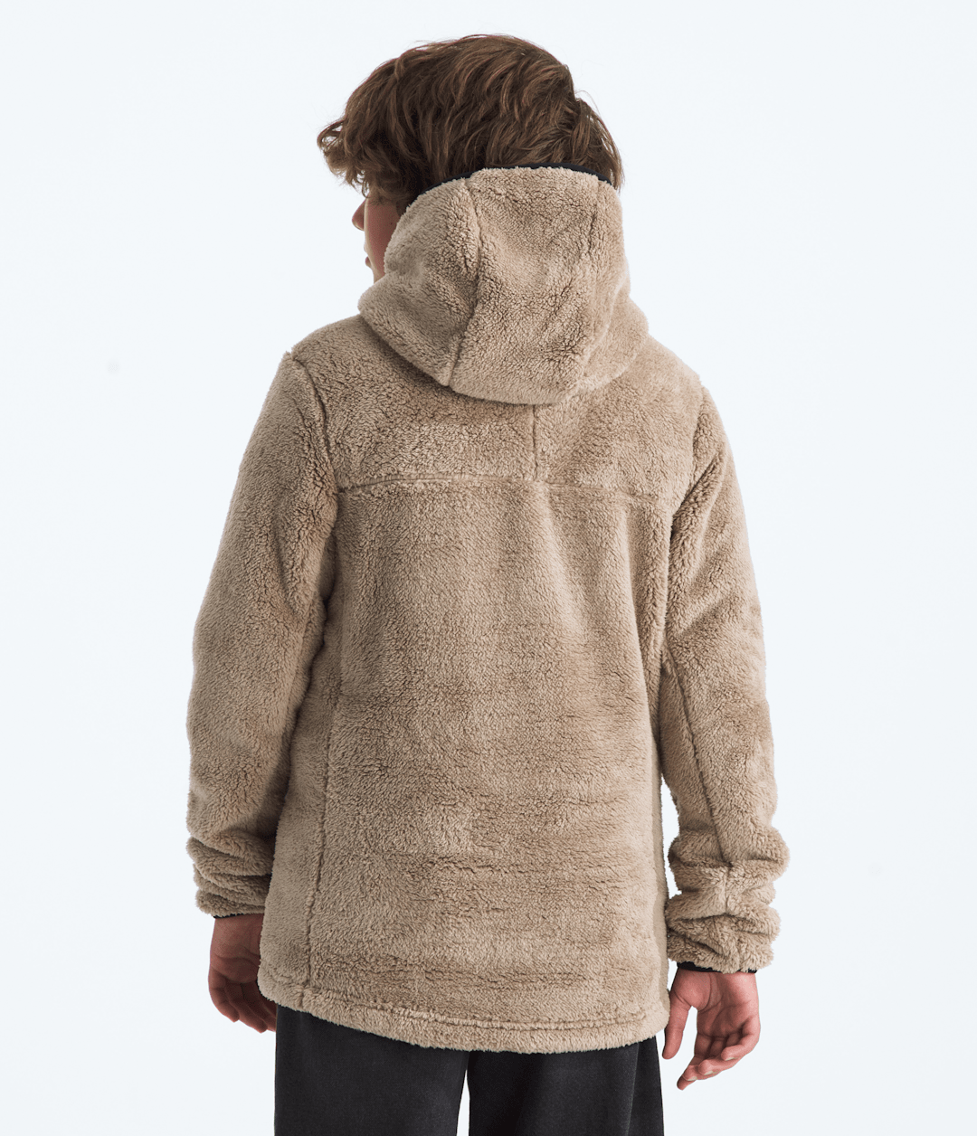 Boys’ Cabin Fleece Hoodie Mushroom Grey/TNF Black