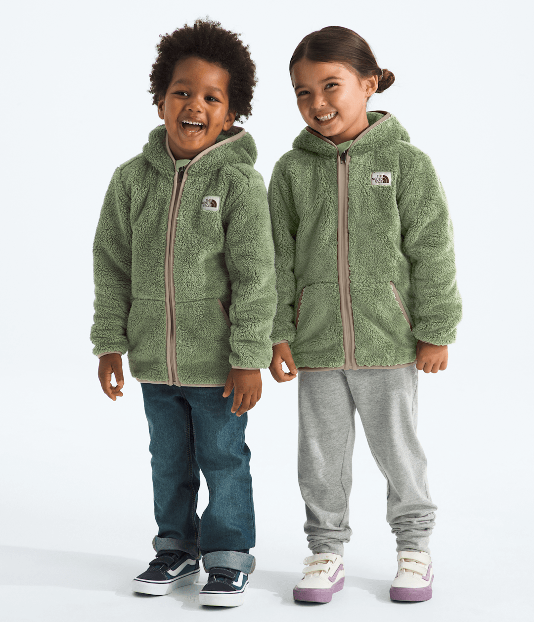 Kids’ Cabin Fleece Hoodie Bark Mist/Mushroom Grey