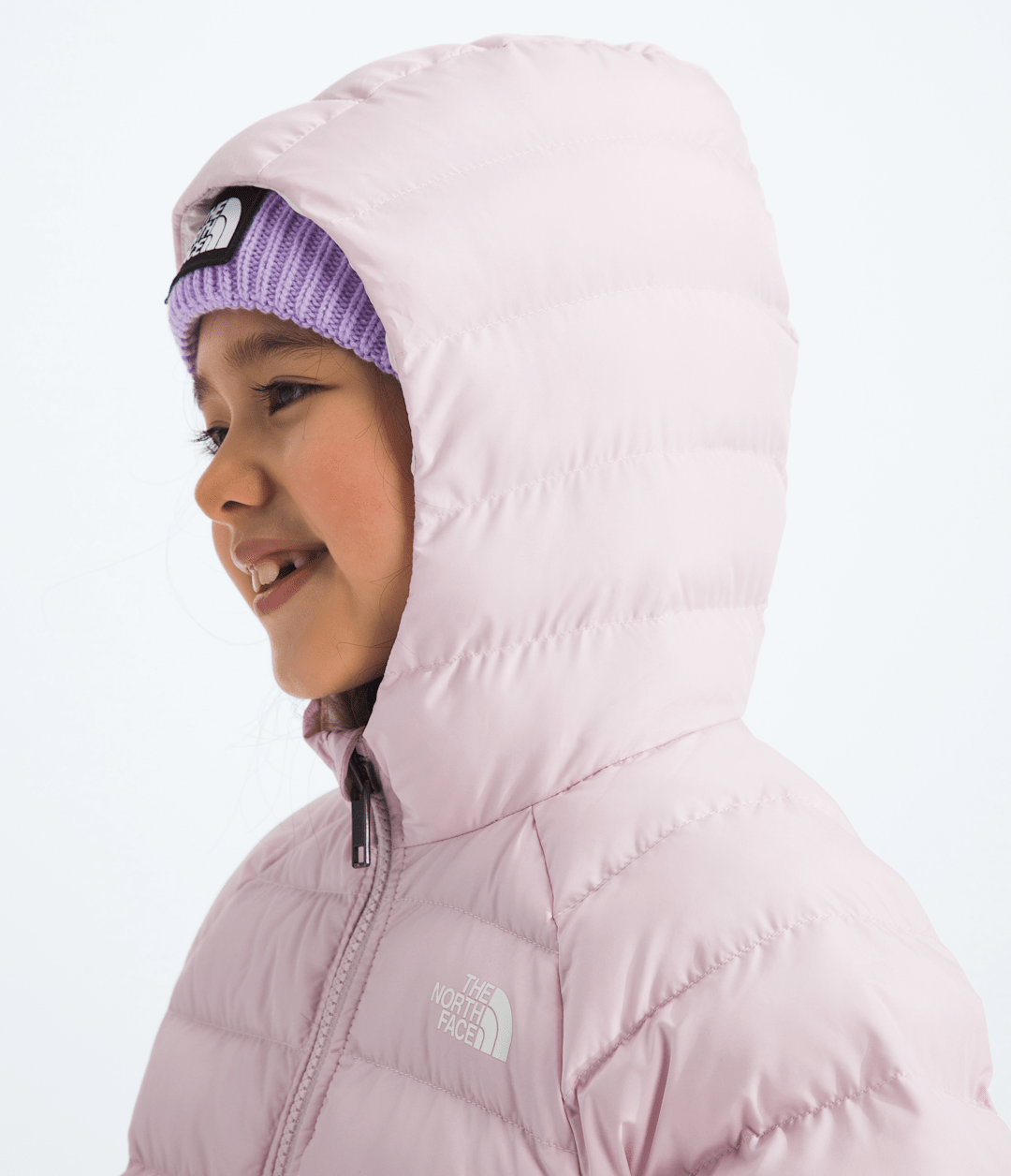 Kids’ Reversible Perrito Hooded Jacket Pale Blossom