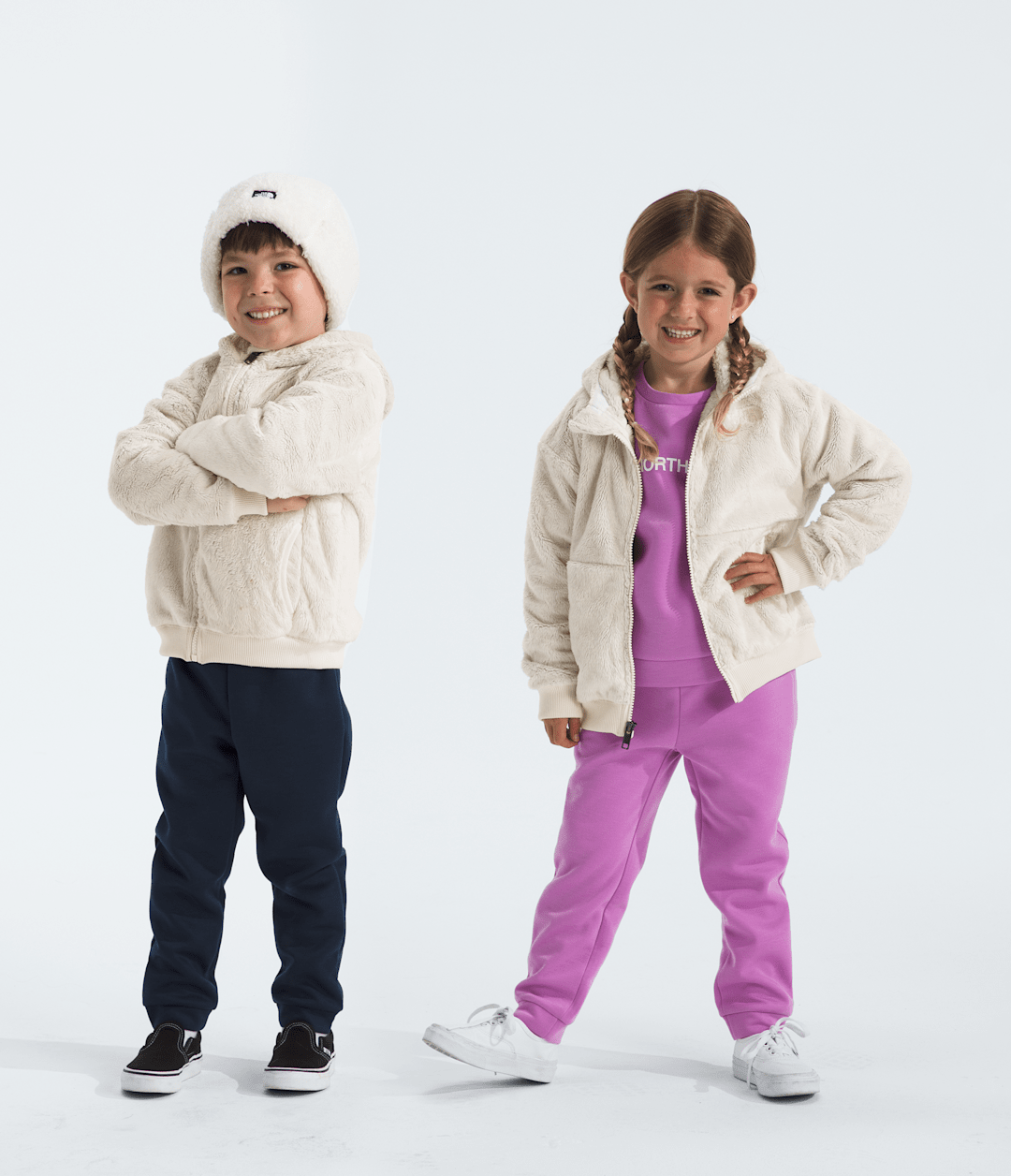 Kids’ Osito Full-Zip Hoodie White Dune