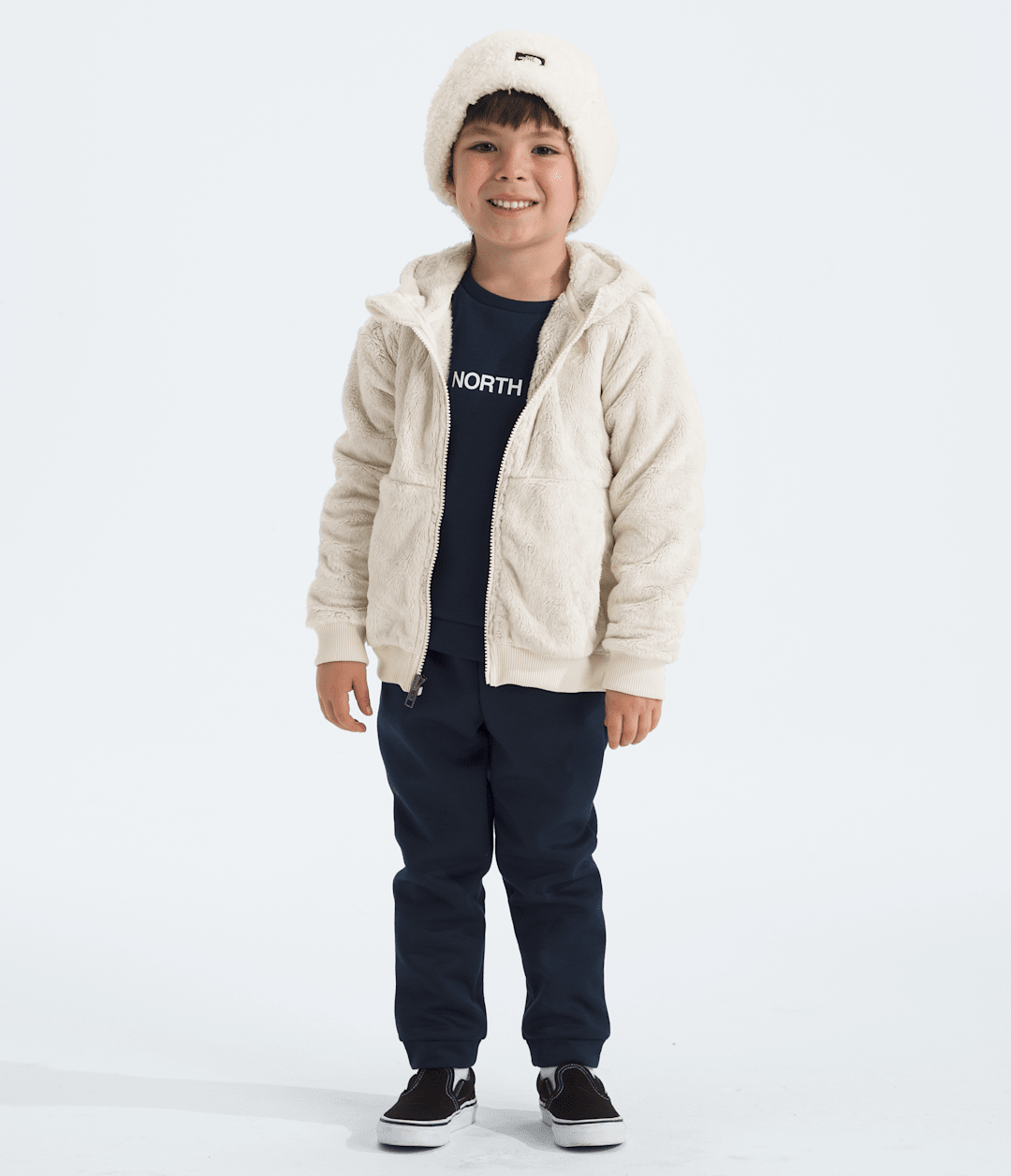 Kids’ Osito Full-Zip Hoodie White Dune