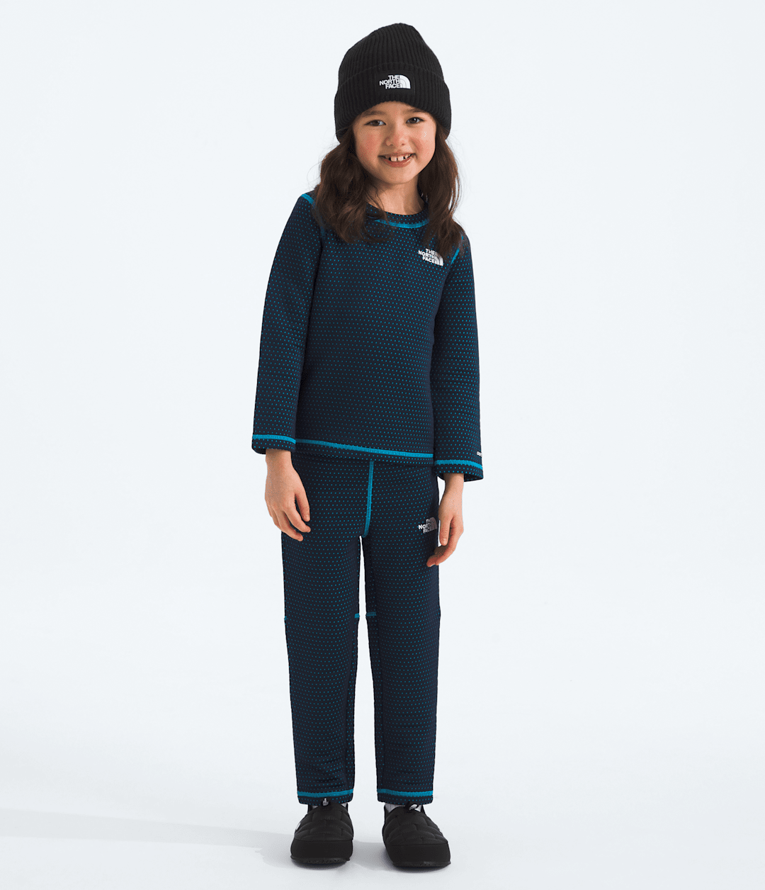 Kids’ DOTKNIT™ Thermal Set Summit Navy/Meridian Blue