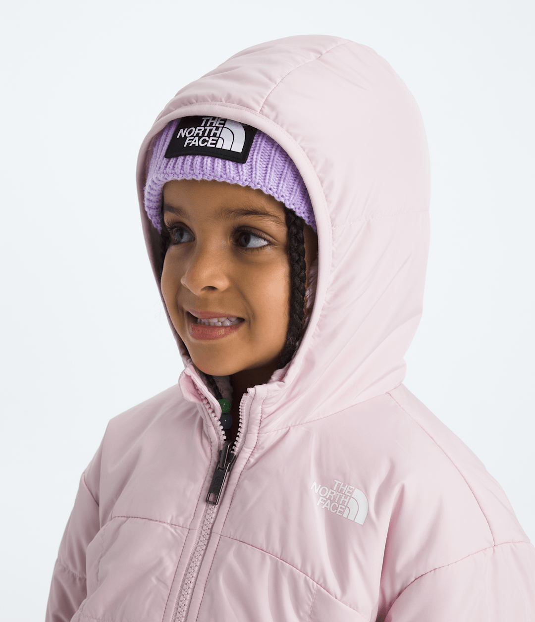 Girls’ Reversible Shasta Full-Zip Hooded Jacket Pale Blossom