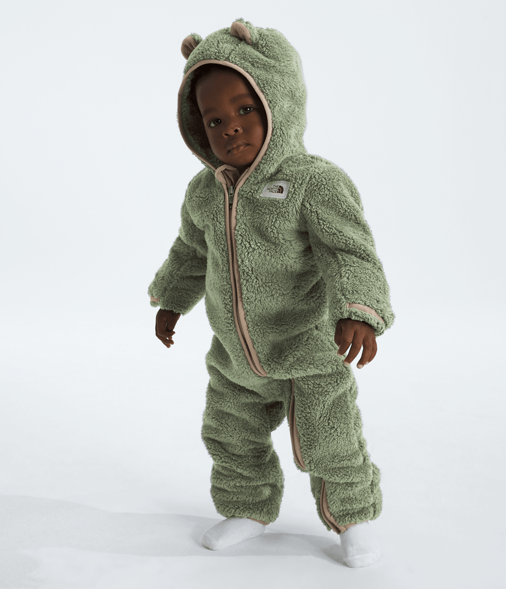 Baby Cabin Fleece One-Piece Bark Mist/Mushroom Grey