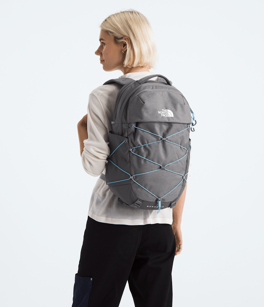 Women’s Borealis Backpack Zinc Grey Dark Heather/Powder Blue