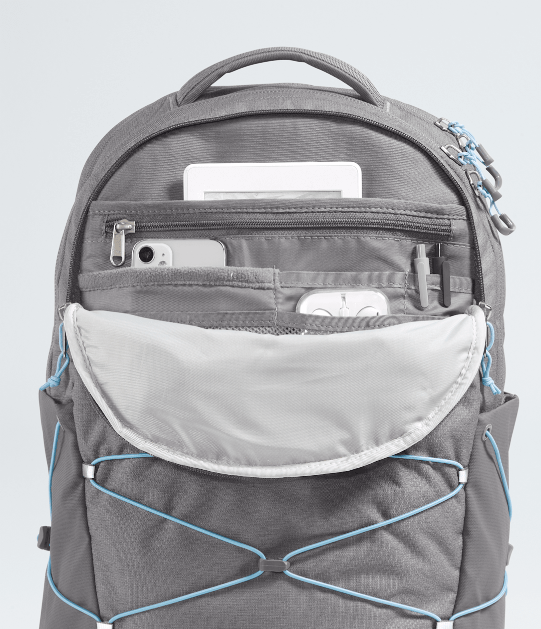 Women’s Borealis Backpack Zinc Grey Dark Heather/Powder Blue