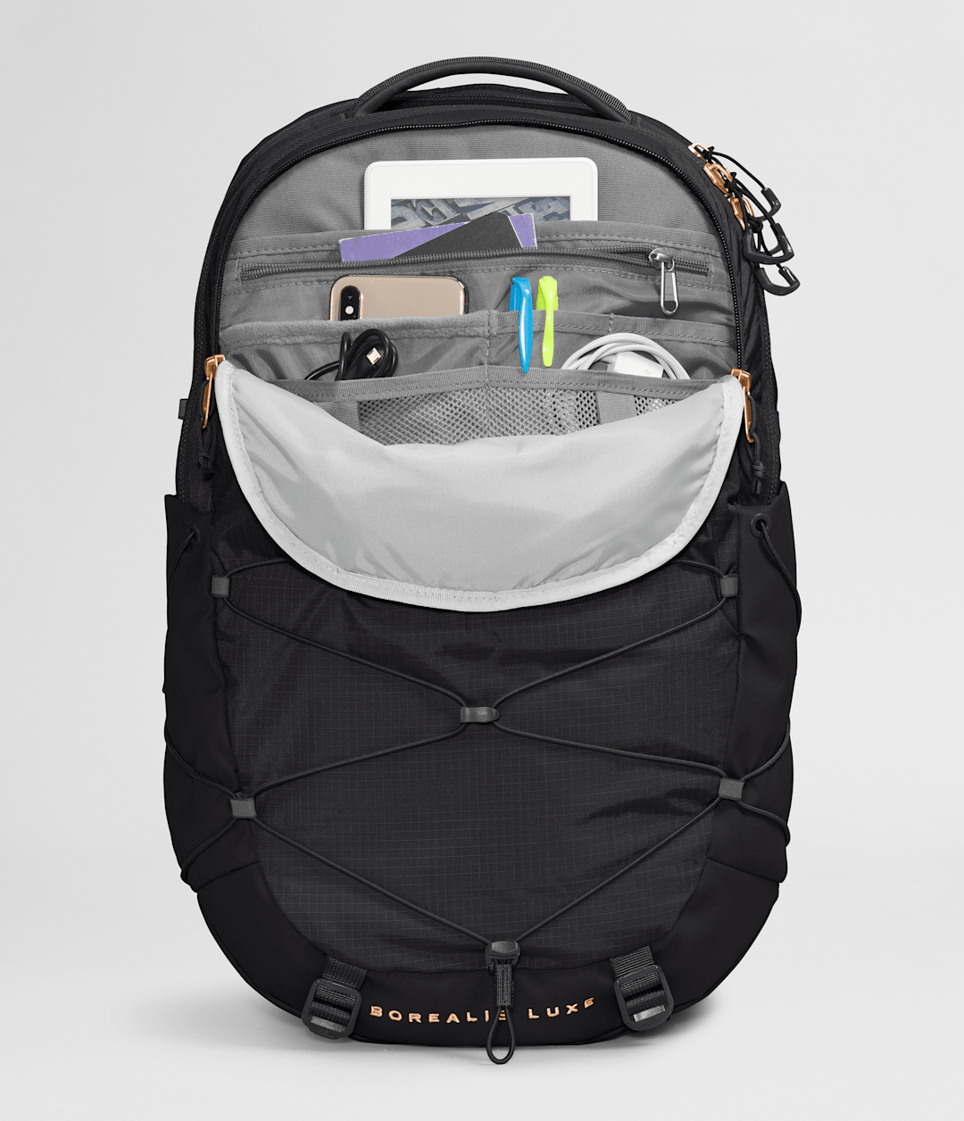Women’s Borealis Luxe Backpack TNF Black/Burnt Coral