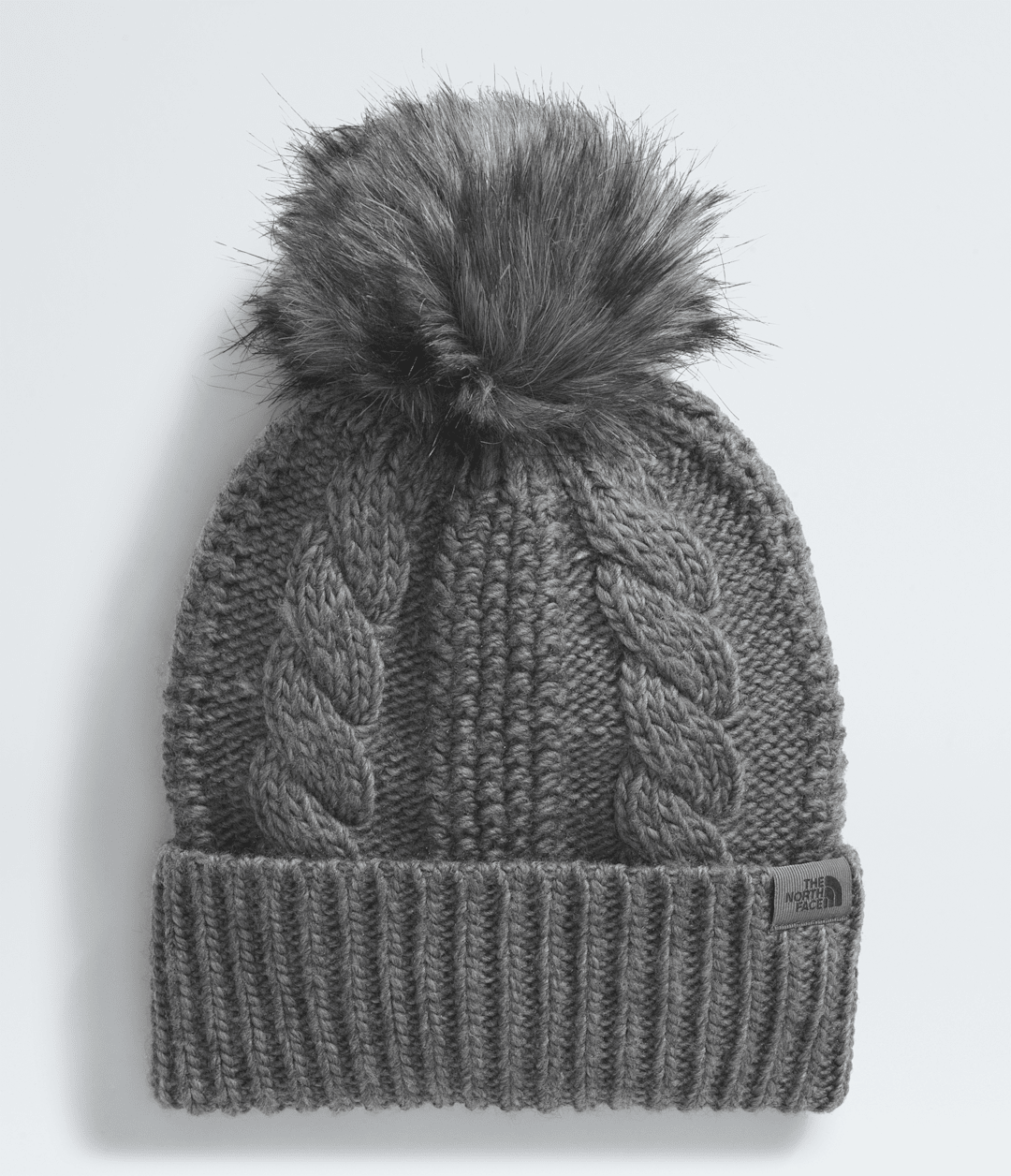 Women’s Oh Mega Fur Pom Beanie TNF Medium Grey Heather