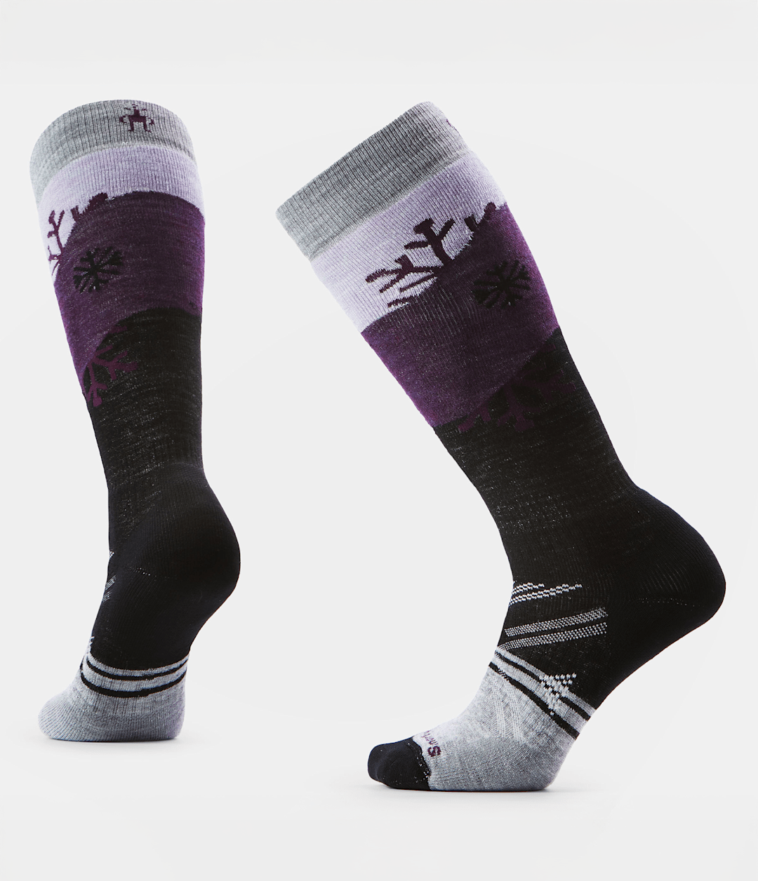 TNF X Smartwool Women's Ski Full Cushion Snowpocalypse OTC Socks Zinc Grey - Micro Chip Grey