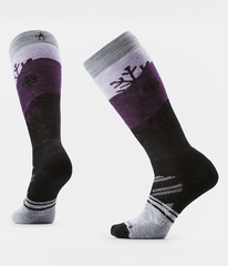 TNF X Smartwool Women's Ski Full Cushion Snowpocalypse OTC Socks Zinc Grey - Micro Chip Grey