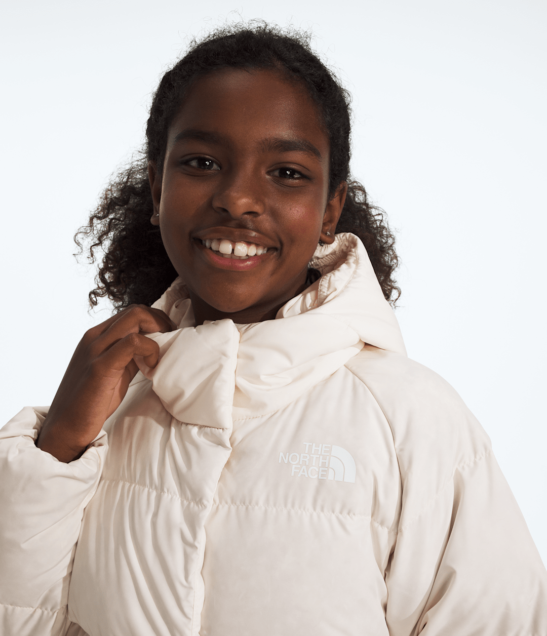 Girls’ North Down Hooded Jacket White Dune