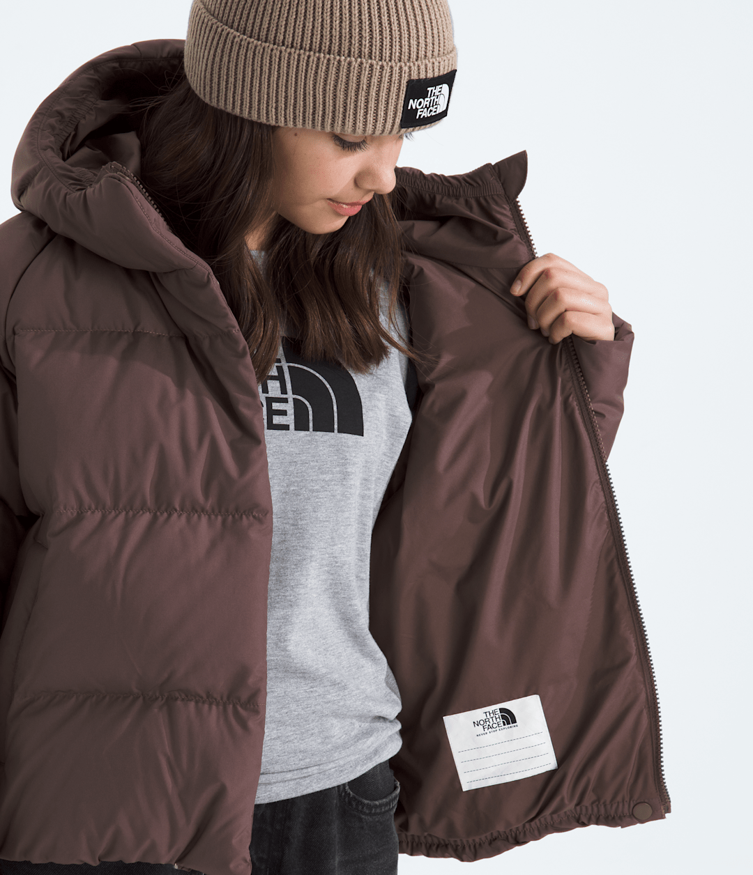 Girls’ North Down Hooded Jacket Tawny Quartz