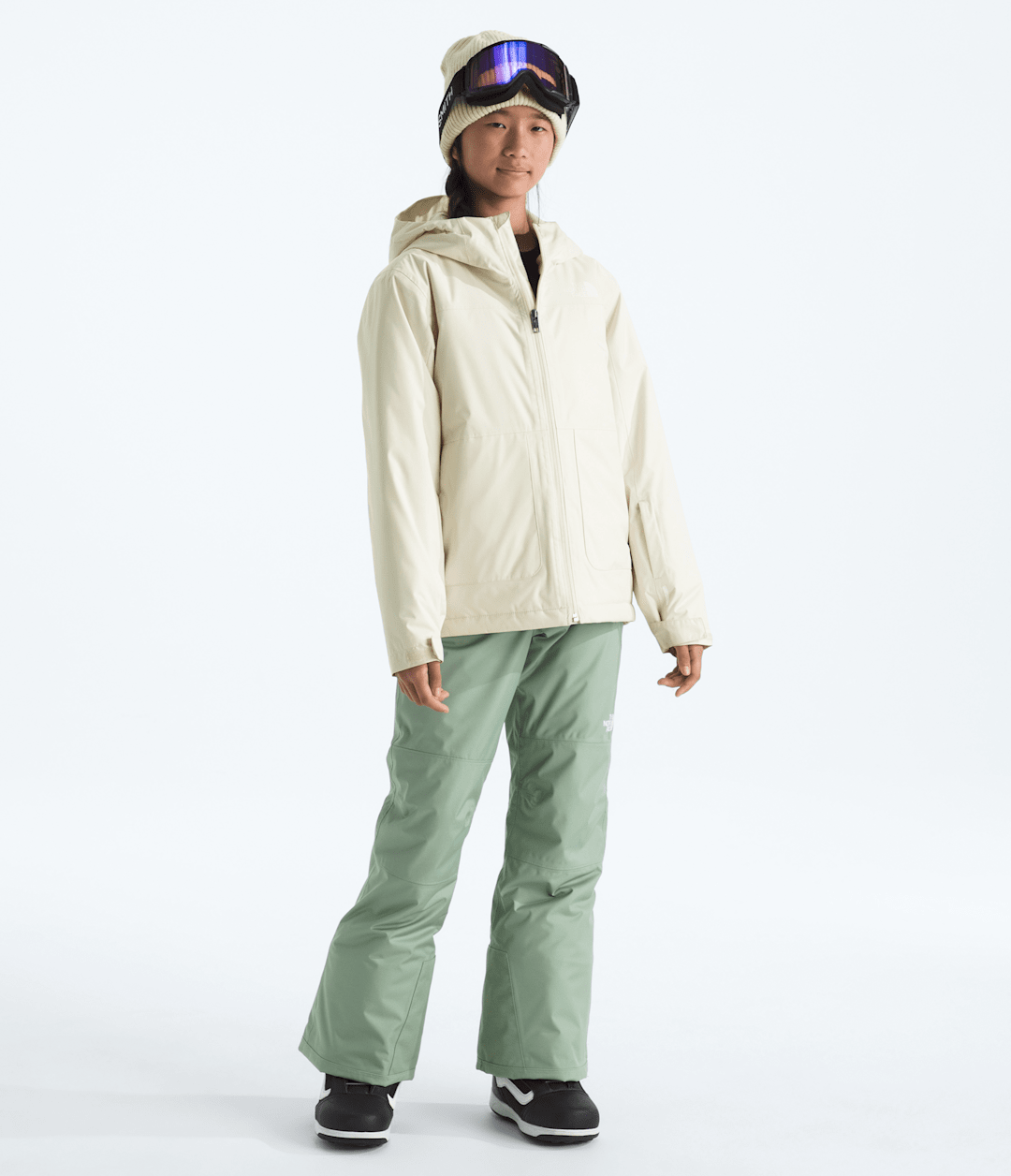 Girls’ Freedom Insulated Jacket White Dune