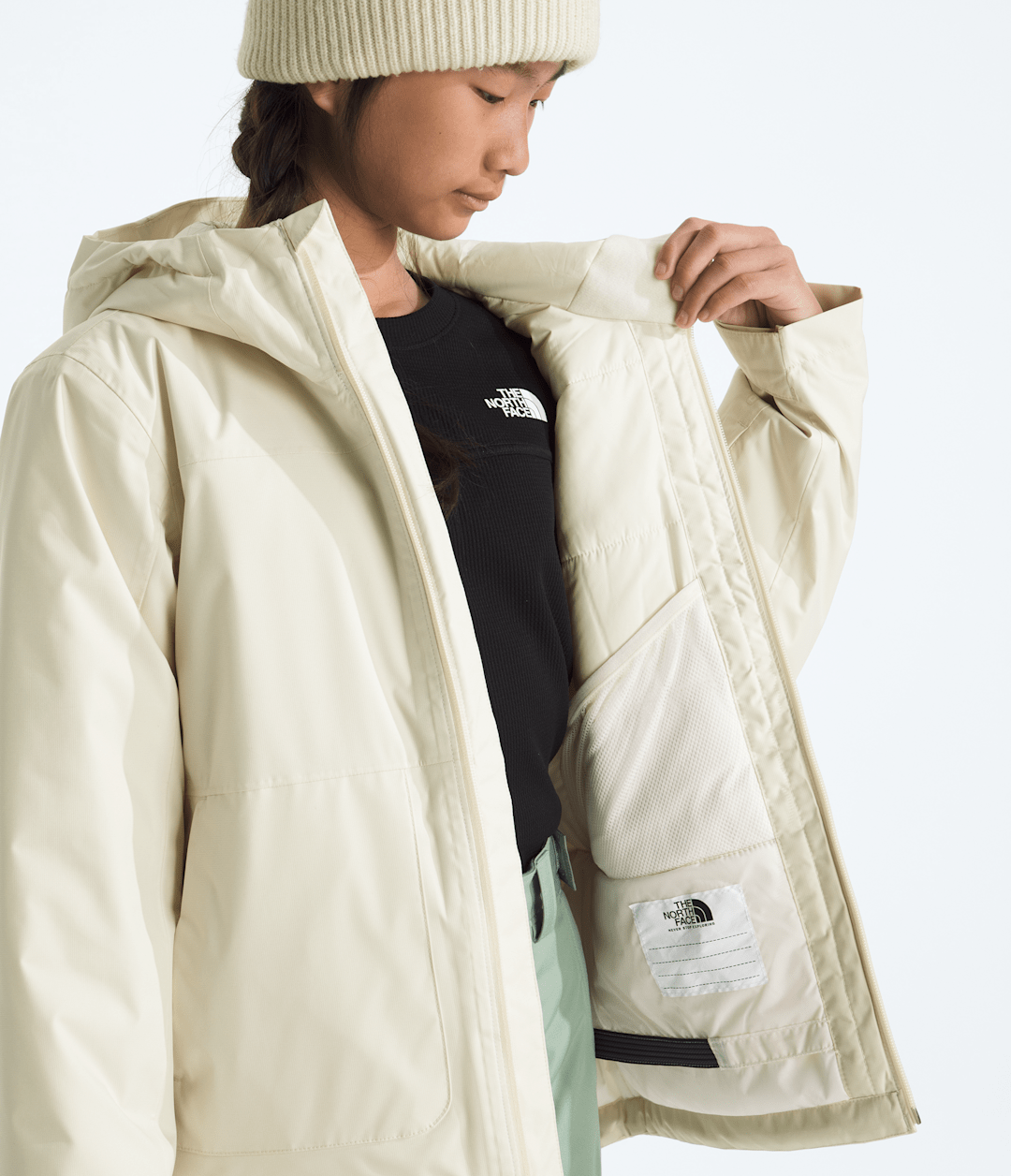 Girls’ Freedom Insulated Jacket White Dune