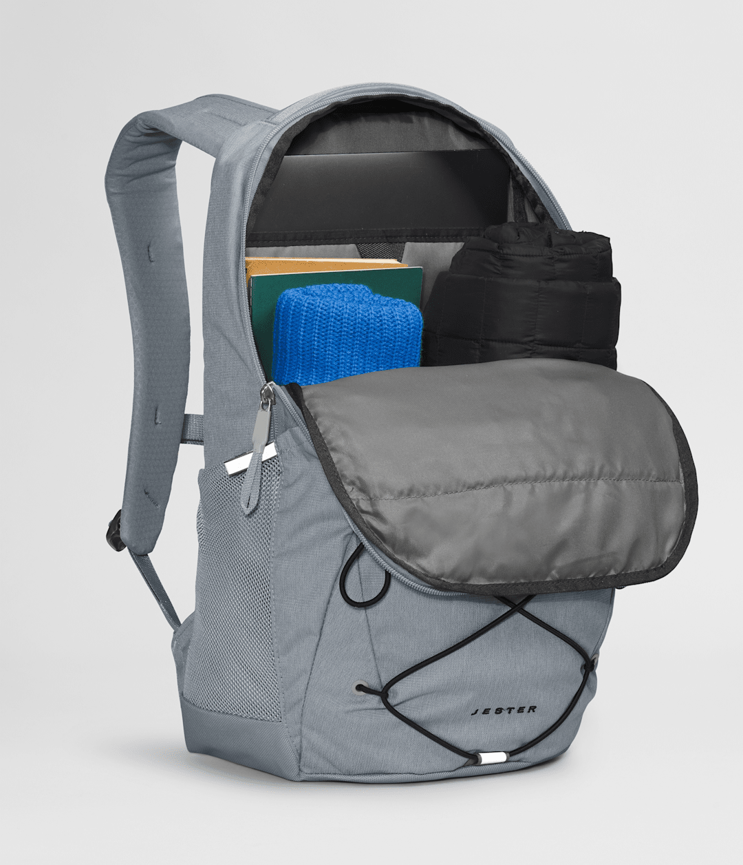 Jester Backpack Mid Grey Dark Heather/TNF Black