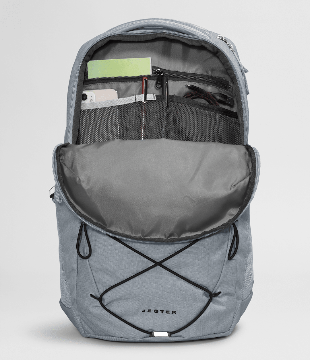 Jester Backpack Mid Grey Dark Heather/TNF Black