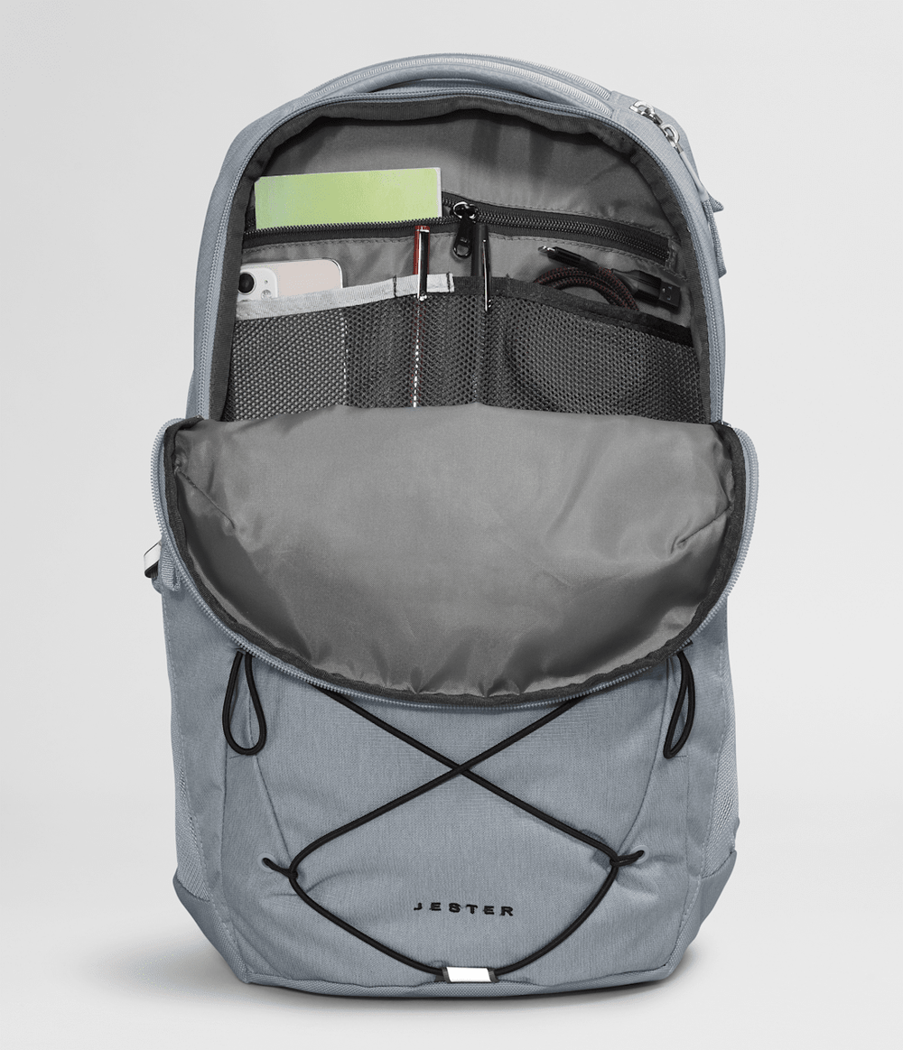 Jester Backpack Mid Grey Dark Heather/TNF Black