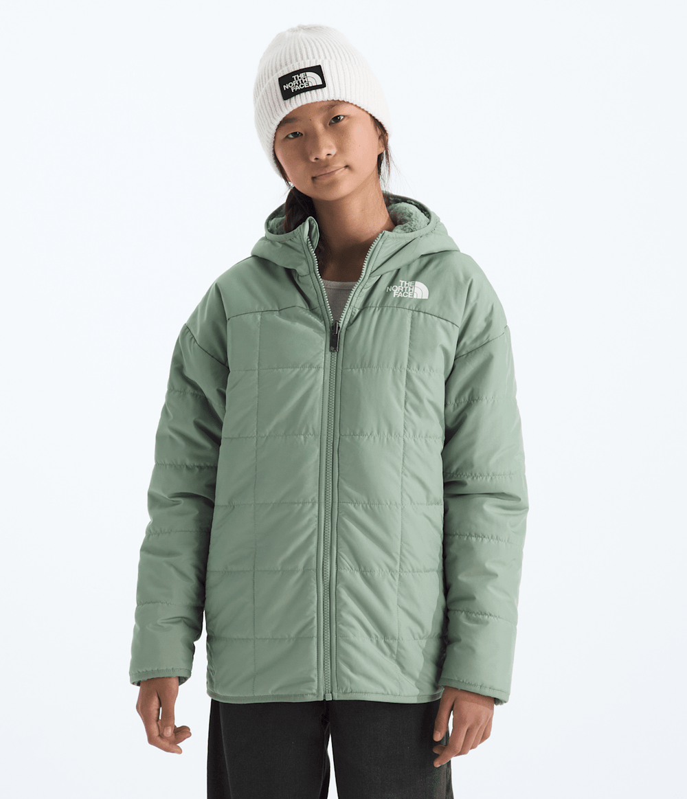Girls’ Reversible Shasta Short Parka Slate Moss