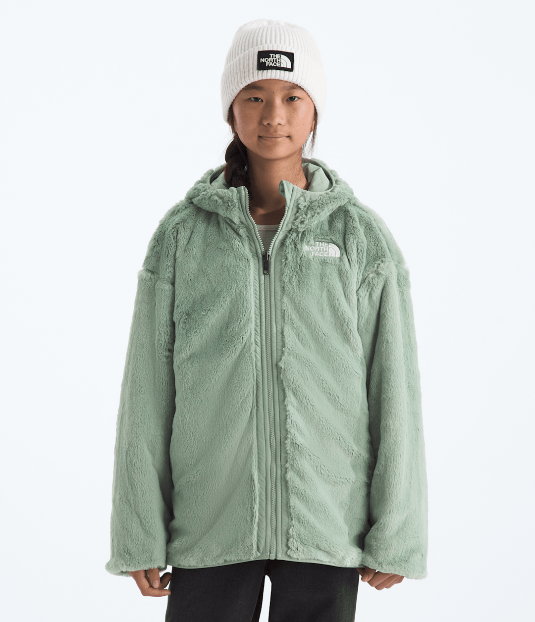 Girls’ Reversible Shasta Short Parka Slate Moss