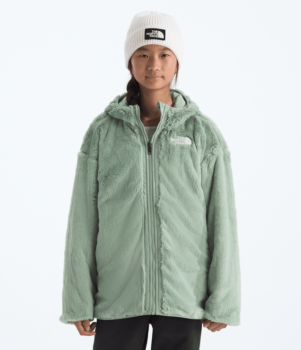 Girls’ Reversible Shasta Short Parka Slate Moss