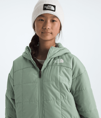Girls’ Reversible Shasta Short Parka Slate Moss
