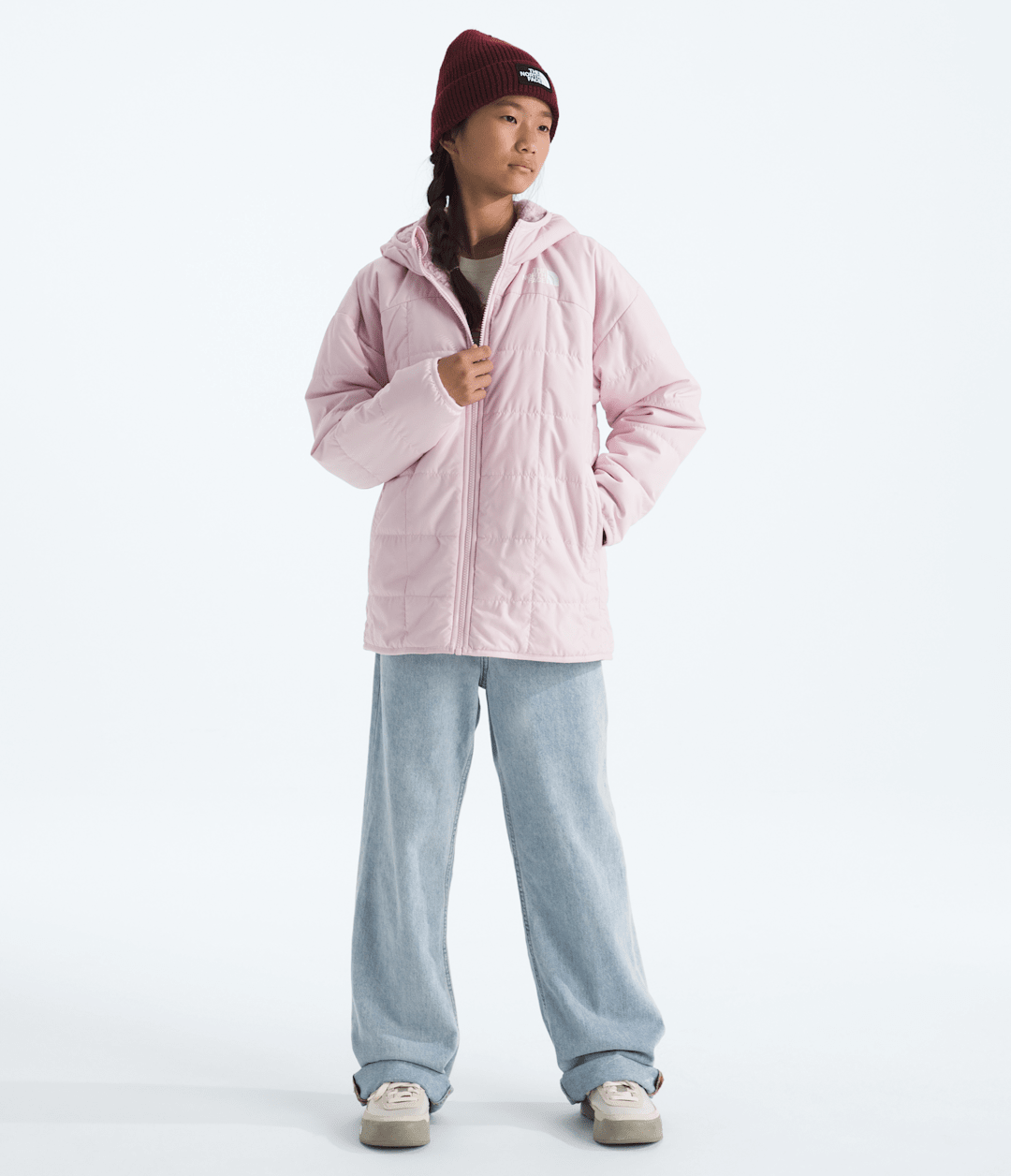 Girls’ Reversible Shasta Short Parka Pale Blossom