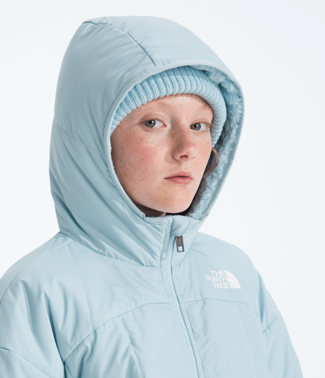 Girls’ Reversible Shasta Short Parka Polar Haze