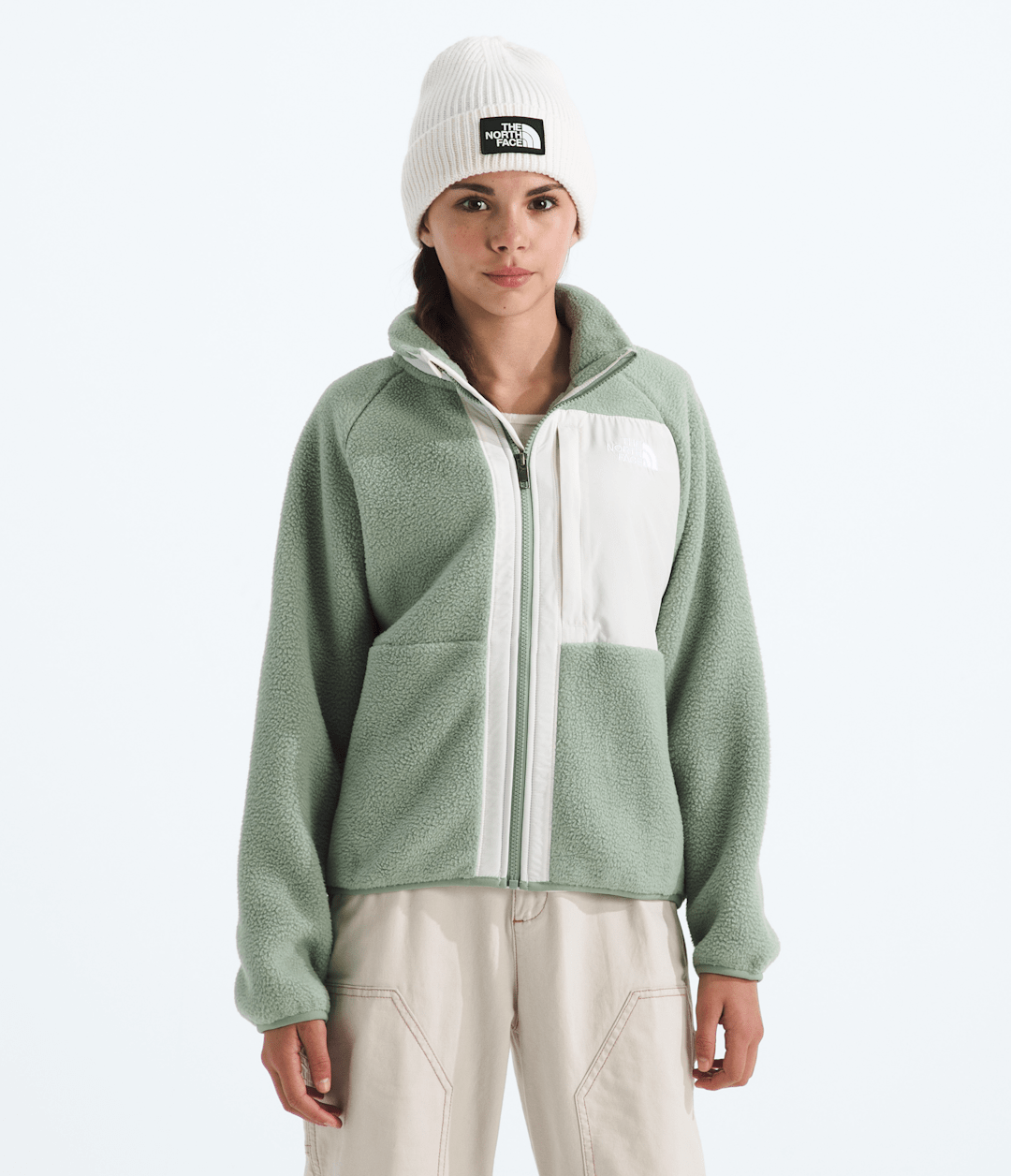Girls’ Yumiori Full-Zip Jacket Slate Moss/White Dune