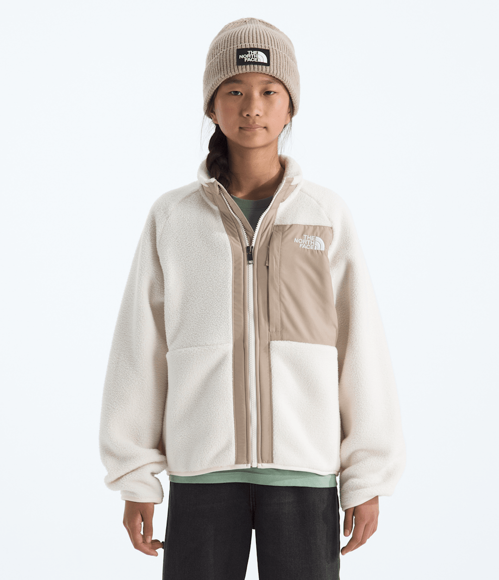 Girls’ Yumiori Full-Zip Jacket White Dune/Mushroom Grey