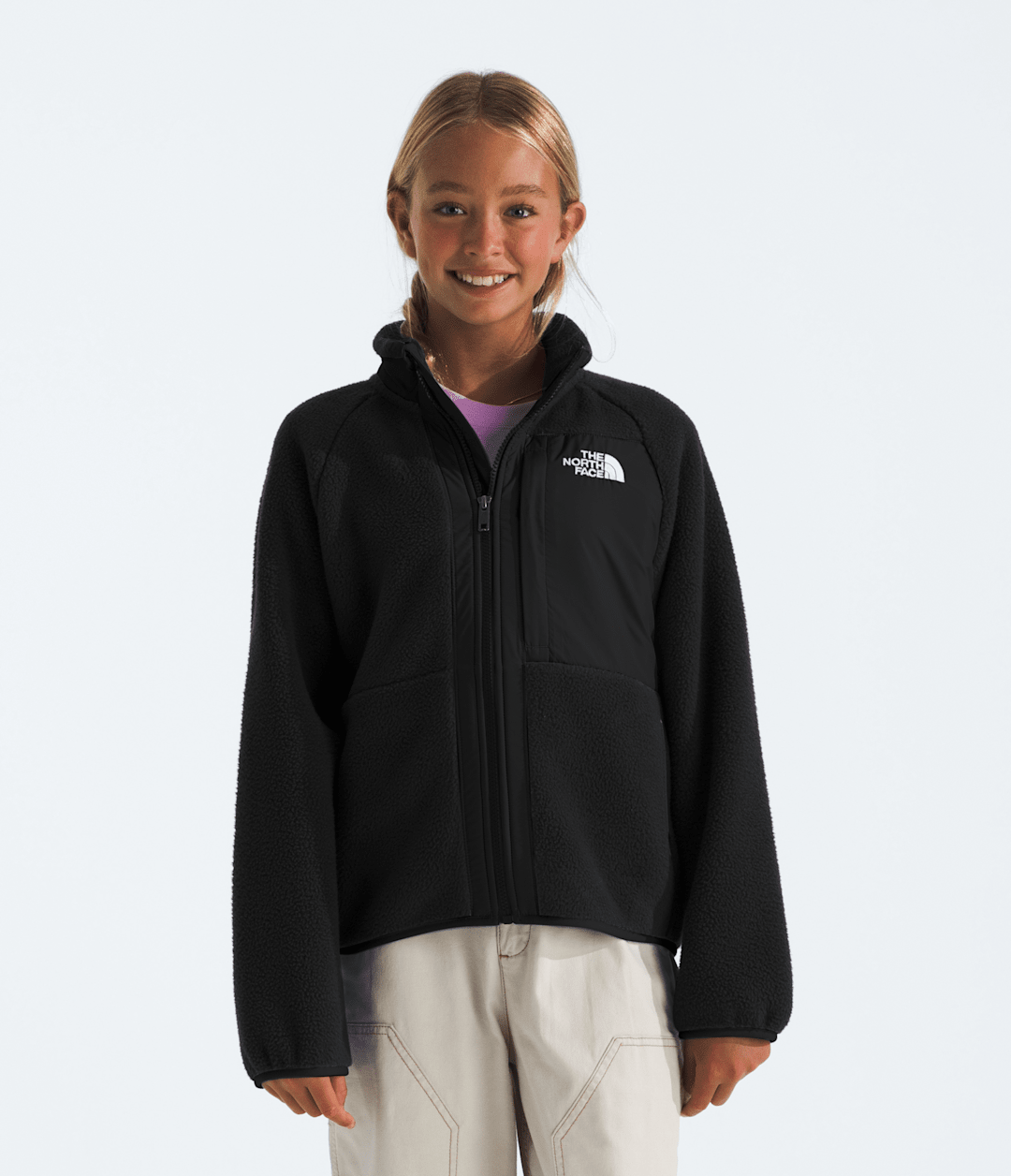 Girls’ Yumiori Full-Zip Jacket TNF Black