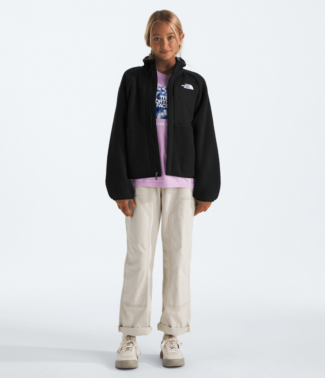 Girls’ Yumiori Full-Zip Jacket TNF Black