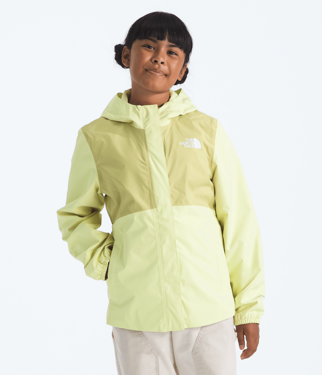 Girls’ Antora Rain Jacket Lemon Mist/Pear