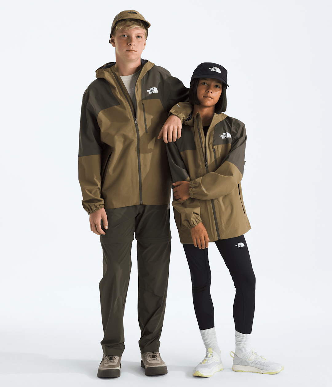 Boys’ & Girls’ Hike Packable Shell New Taupe Green-Cedar
