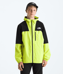 Boys’ & Girls’ Hike Packable Shell Tnf Black-Fizz Lime
