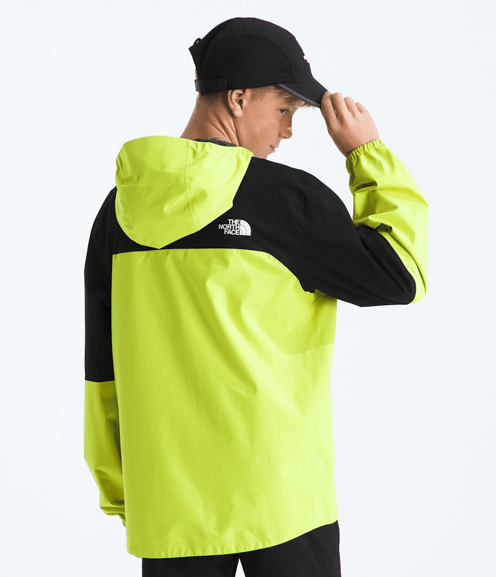 Boys’ & Girls’ Hike Packable Shell Tnf Black-Fizz Lime