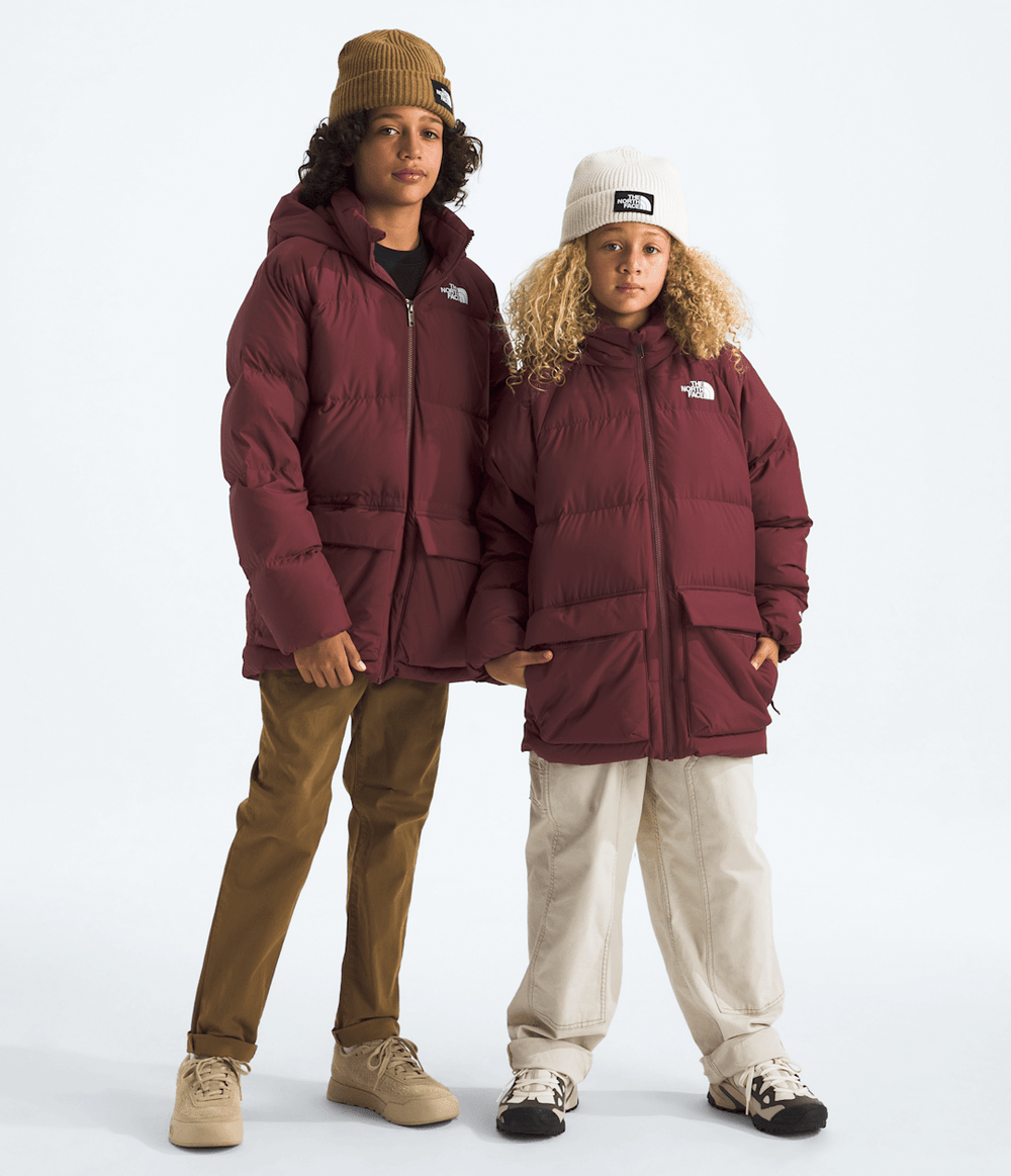 Boys’ & Girls’ North Down Fleece-Lined Short Parka Sumac