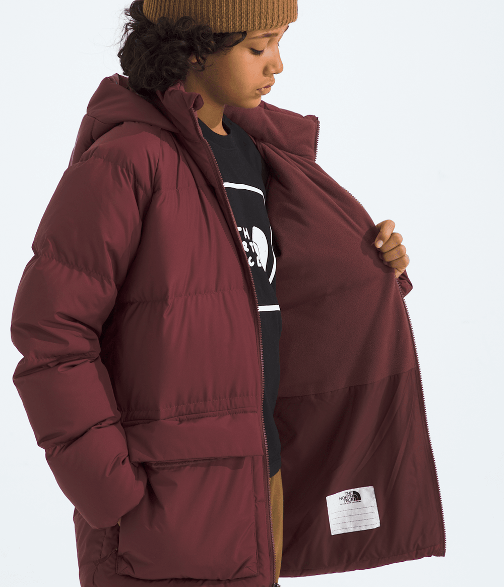 Boys’ & Girls’ North Down Fleece-Lined Short Parka Sumac