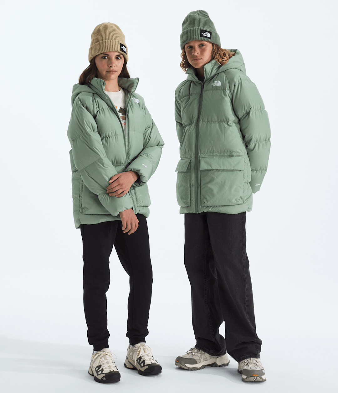 Boys’ & Girls’ North Down Fleece-Lined Short Parka Slate Moss