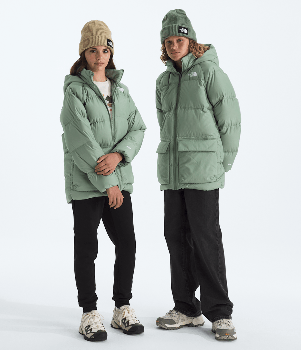 Boys’ & Girls’ North Down Fleece-Lined Short Parka Slate Moss