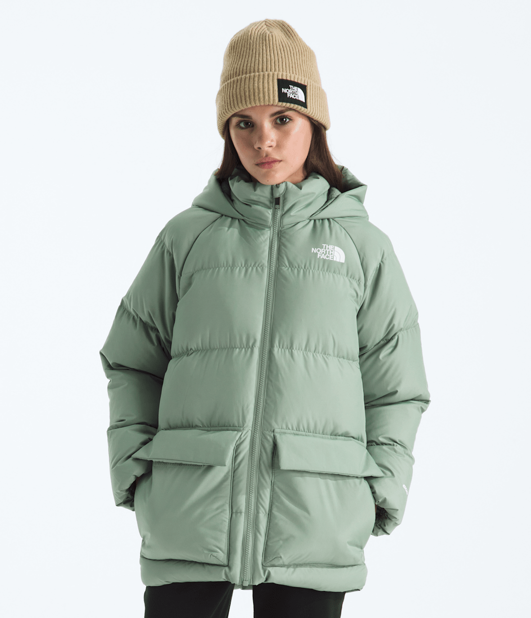 Boys’ & Girls’ North Down Fleece-Lined Short Parka Slate Moss