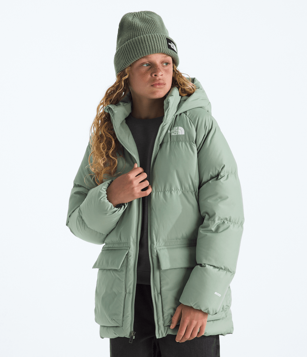 Boys’ & Girls’ North Down Fleece-Lined Short Parka Slate Moss