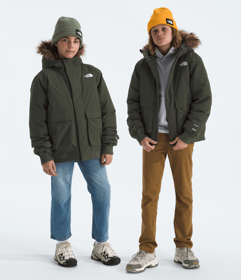 Boys’ & Girls’ McMurdo Hooded Jacket New Taupe Green