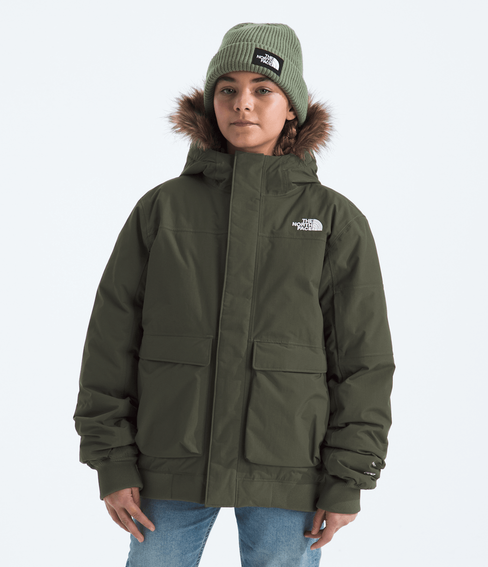 Boys’ & Girls’ McMurdo Hooded Jacket New Taupe Green