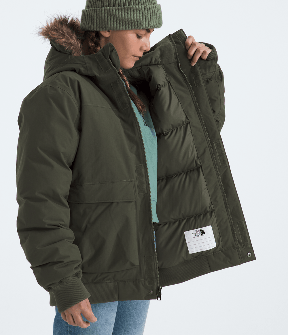 Boys’ & Girls’ McMurdo Hooded Jacket New Taupe Green